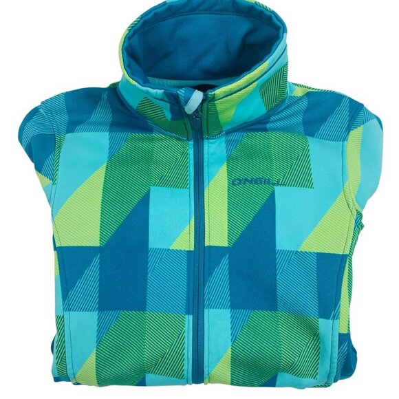 O'NEILL woman's Jacket top cat's eye Geometric Fleece size Medium - Picture 8 of 15